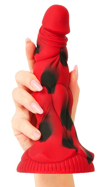 Красный фантазийный фаллоимитатор