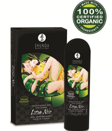 Возбуждающий гель Shunga  Lotus Noir 60 МЛ