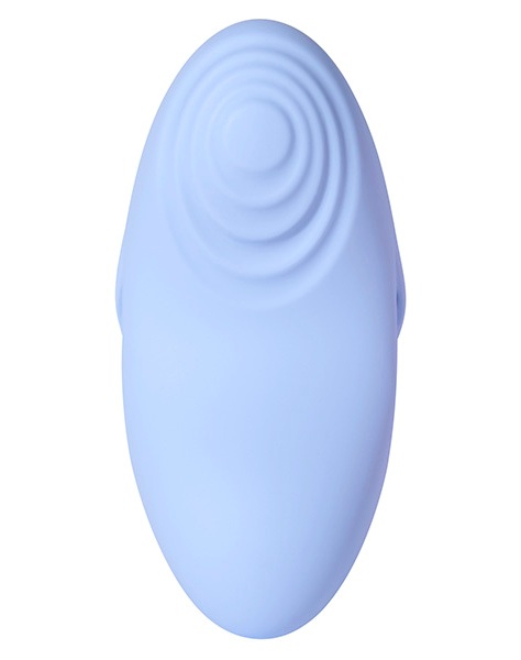 Вибратор голубого цвета на палец Svakom Ehno 2 с нагревом