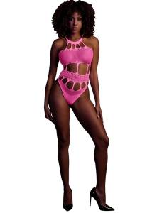 Боди неоновый розовый  XS/XL 