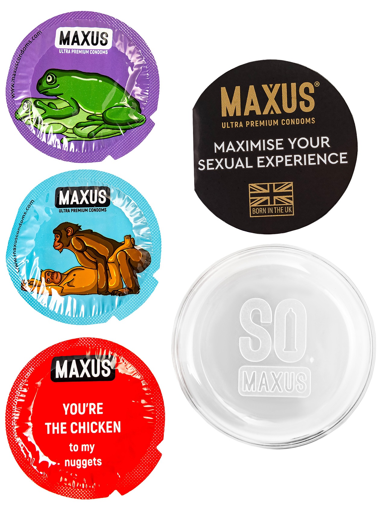 Презервативы точечно-ребристые MAXUS №3 в пластике