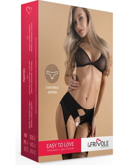 Трусики с доступом и пажами 42-44