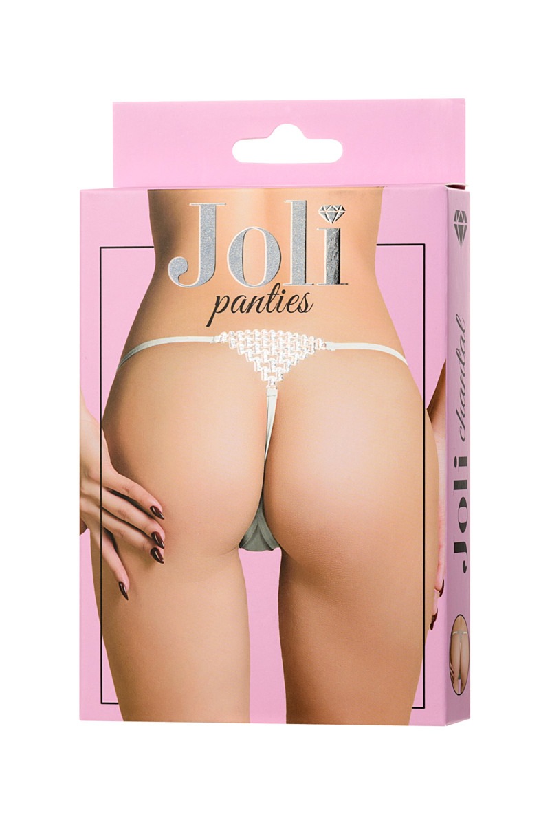 Белые трусики со стразами Joli Chantal OS