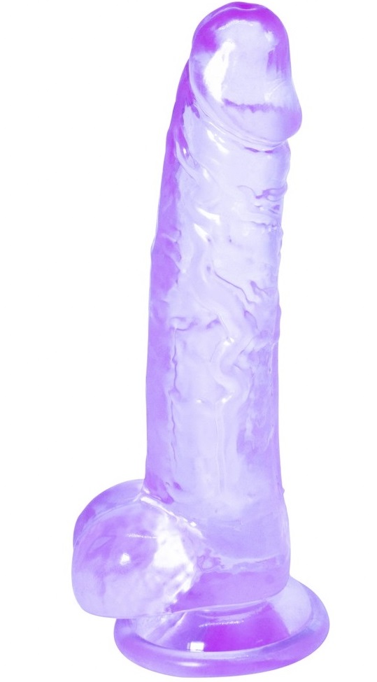 Прозрачный фаллос  Rocket Purple