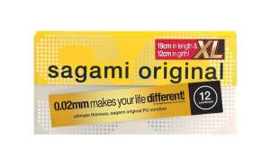 Презервативы Sagami Original 002 Extra Large полиуретановые 12 шт 
