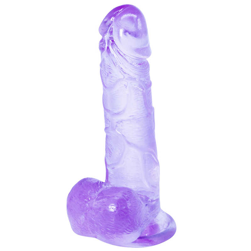 Прозрачный фаллос Oxygen Purple