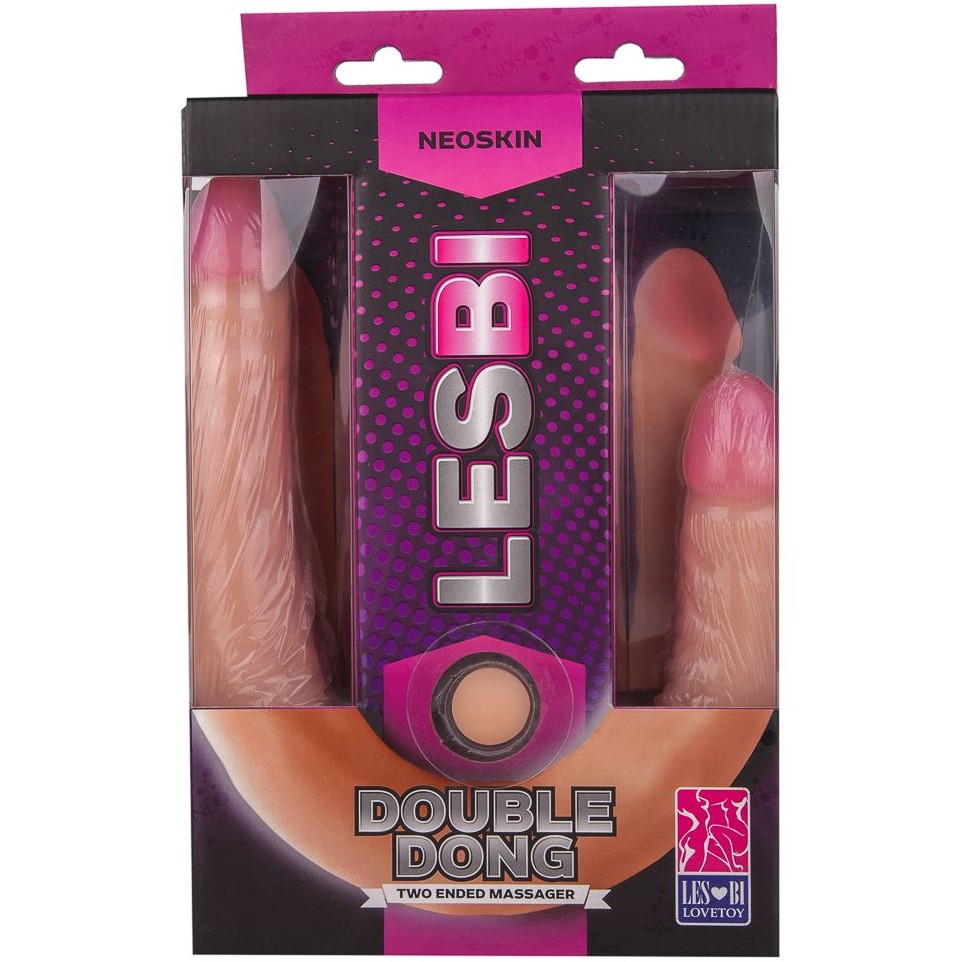 Фаллоимитатор сдвоенный Lesbi 