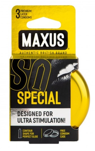 Презервативы точечно-ребристые MAXUS  №3