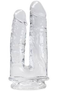 Двойной прозрачный фаллоимитатор Imperium Jelly Dildo 