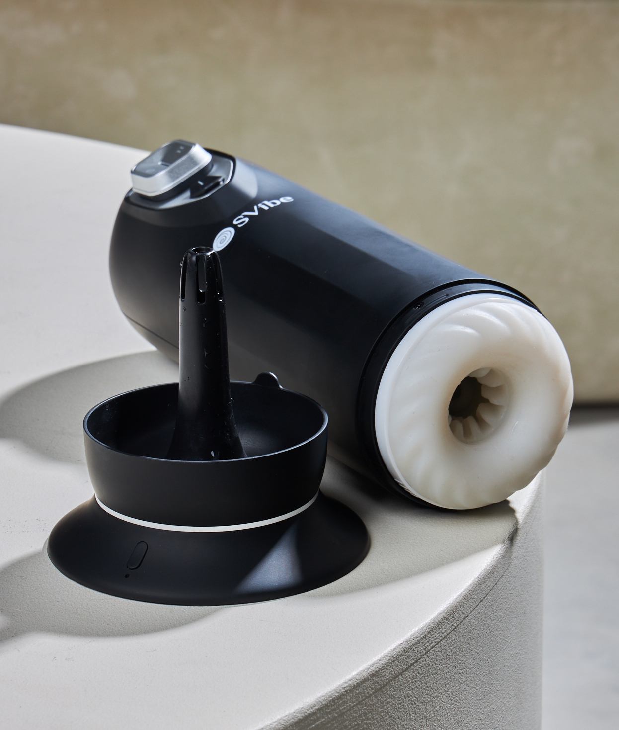 Инновационный мастурбатор SVibe Ikon JET  c подогревом