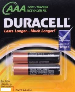 Duracell AAA Мизинчиковая (2 шт в упаковке) 