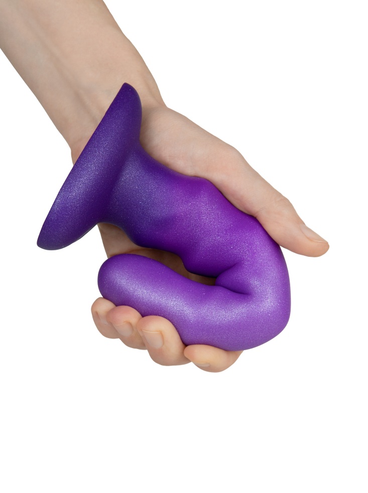 Нереалистичный дилдо 15,5см Единорог фиолетовый