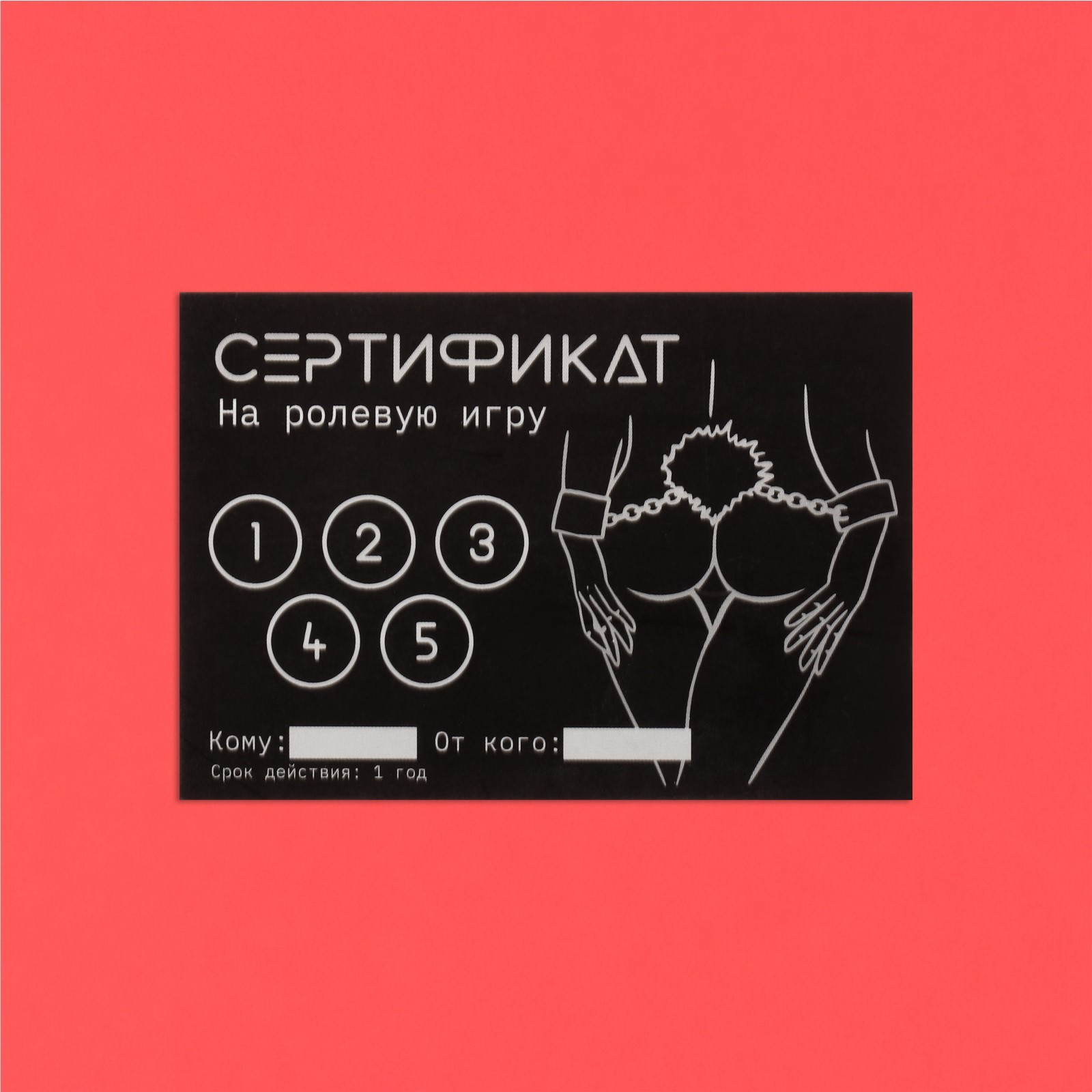 Сертификат Ролевая игра