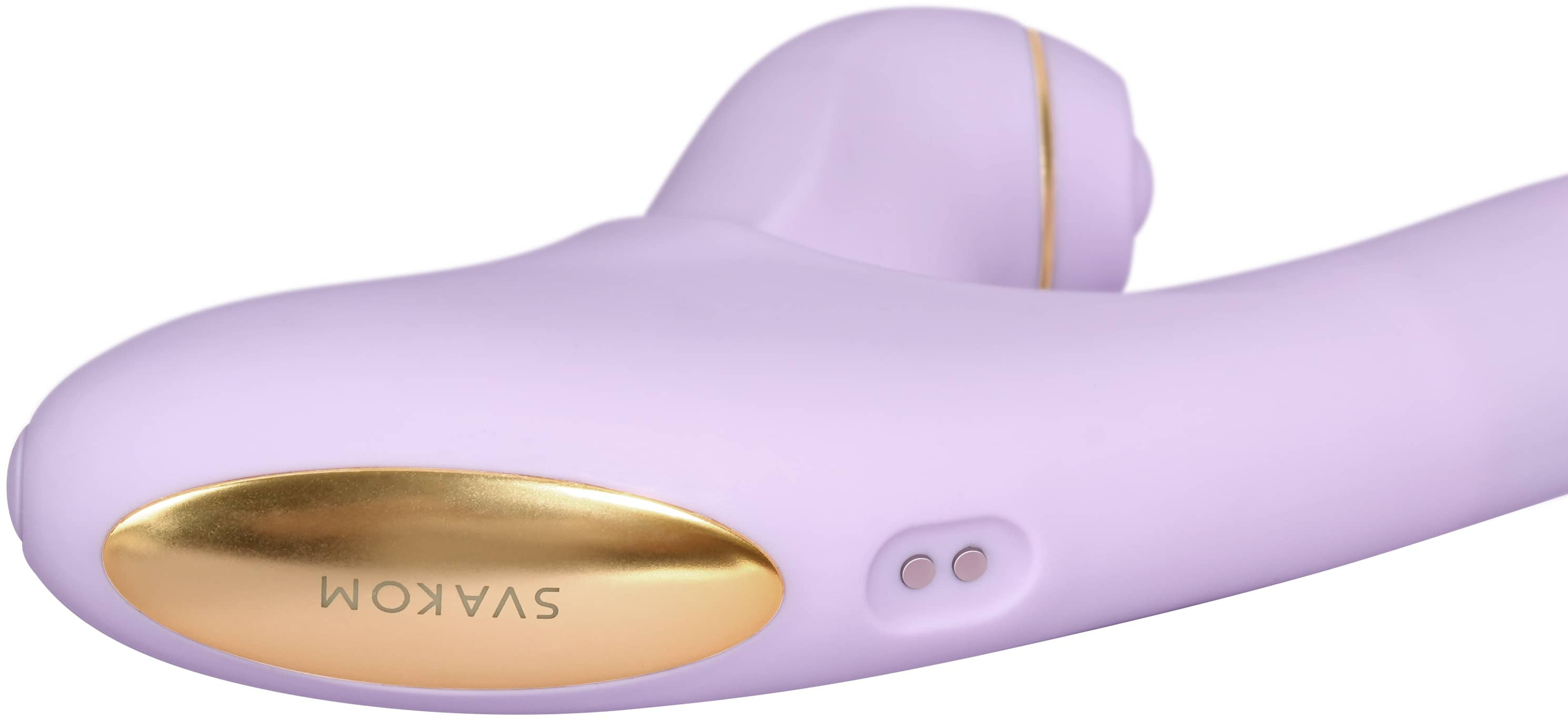 Интерактивный вибромассажёр Svakom 2в1 DuoGlow с нагревом