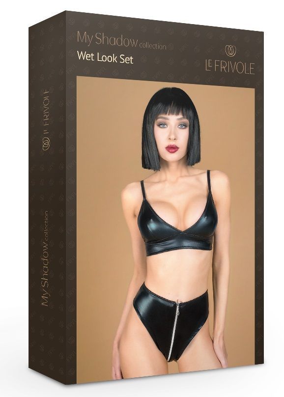 Комплект лиф и трусики с молнией L/XL