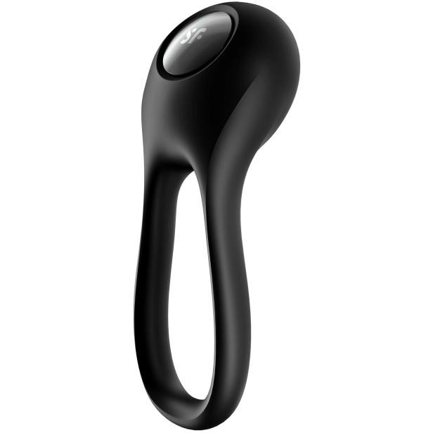 Черное виброкольцо Satisfyer Majestic Duo