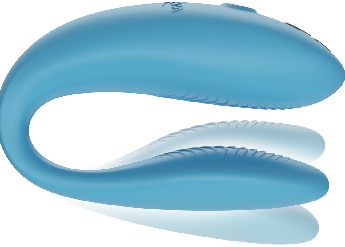 Вибромассажер для пар We-Vibe Sync Go blue