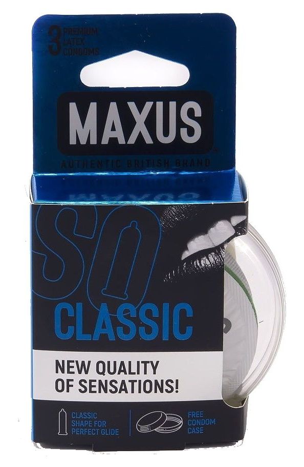 Презервативы MAXUS Classic №3 в пластике