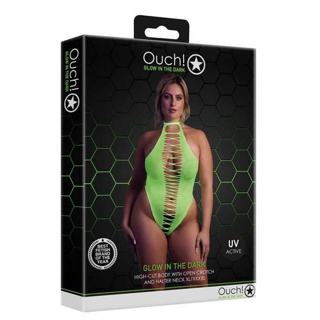 Секси боди Neon Green  XL/4XL