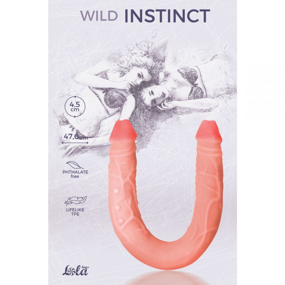 Двусторонний фаллоимитатор Wild Instinct 