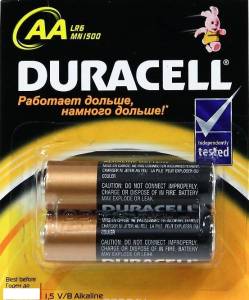 Duracell AA Пальчиковая (2 шт в упаковке) 