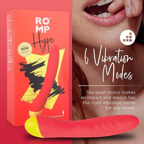 Красный вибратор  G-Spot Romp Hype