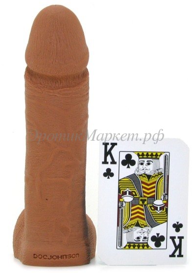Фаллоимитатор - Насадка Vac-U-Lock Realistic Brown Cock