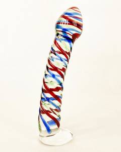 Стеклянный фаллос Радуга 
