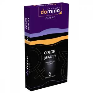 Цветные презервативы DOMINO 6 шт 