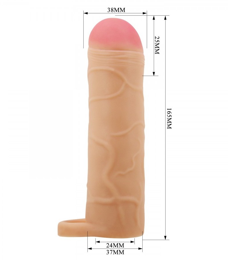 Телесная насадка на пенис Bunion 16,5 см