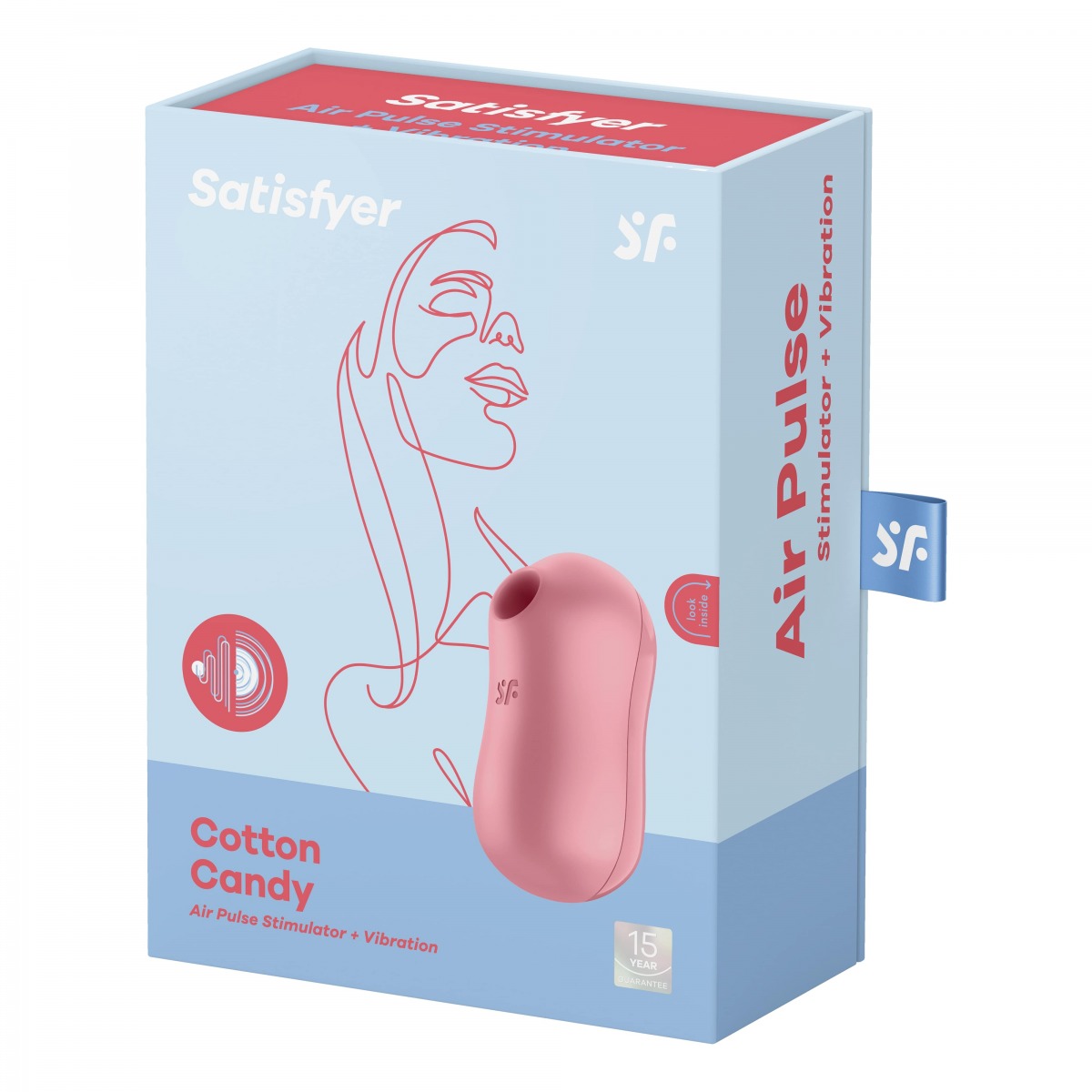 Бесконтактный клиторальный стимулятор Satisfyer Cotton Candy розовый