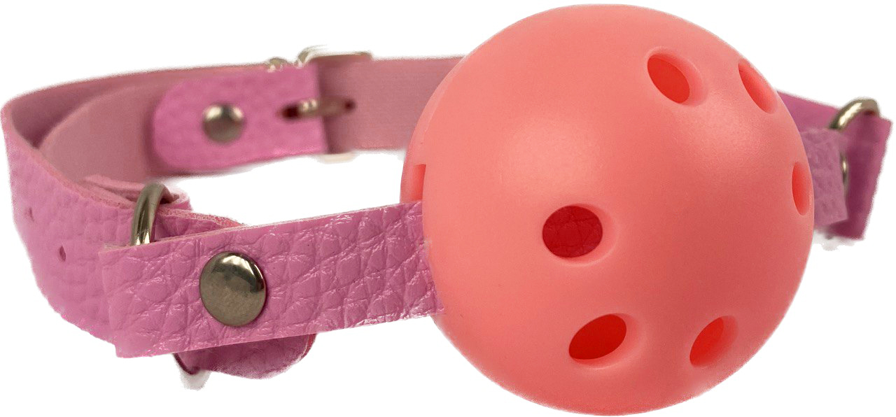 Кляп розовый с отверстиями Кляп розовый с отверстиями