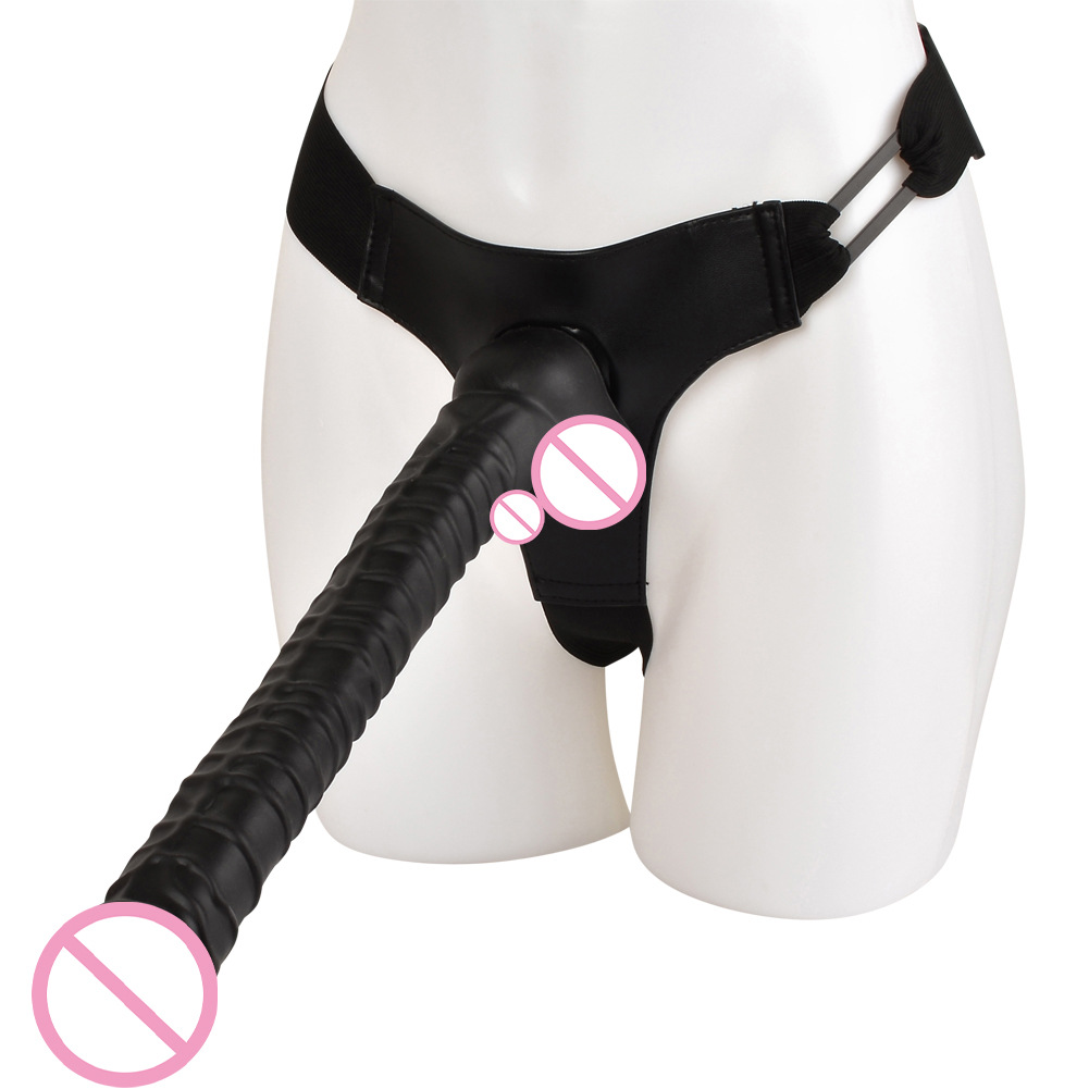 Черный длинный фаллос на присоске