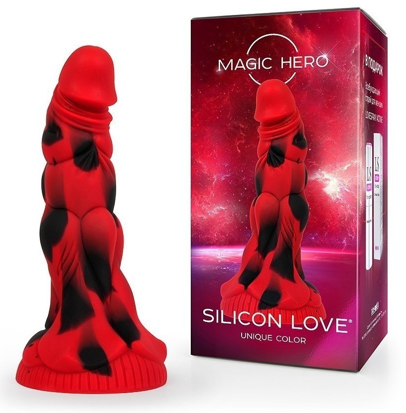 Красный фантазийный фаллоимитатор