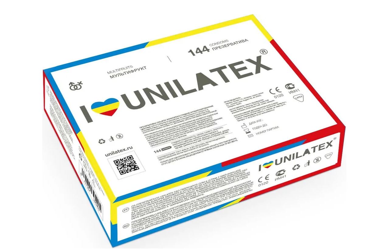 Презервативы Unilatex Multifruits 144 шт