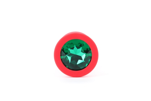 Красная анальная пробка Medium Green