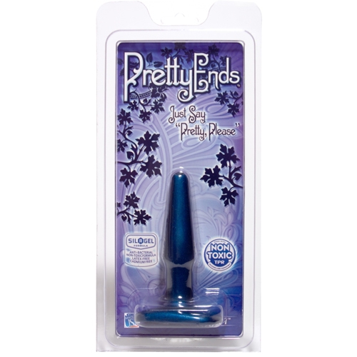 Маленькая синяя анальная пробка Pretty Ends
