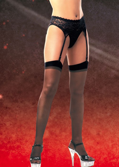 Чулки Sheer Thigh Black