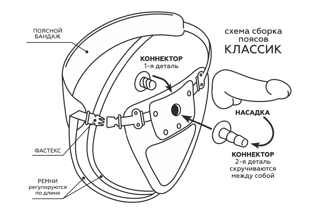 Реалистичная насадка для страпона с вибрацией