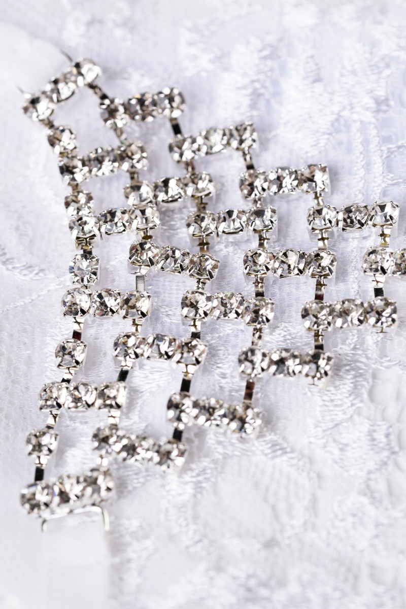 Белые трусики со стразами Joli Chantal OS