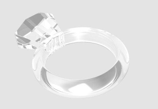 Эрекционное кольцо с кристаллом Diamond 