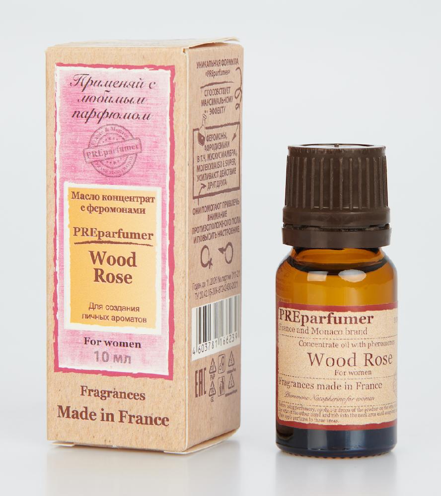 Концентрированное масло с феромонами preparfumer Wood Rose