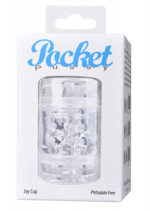 Прозрачный двусторонний мастурбатор Pocket Pussy