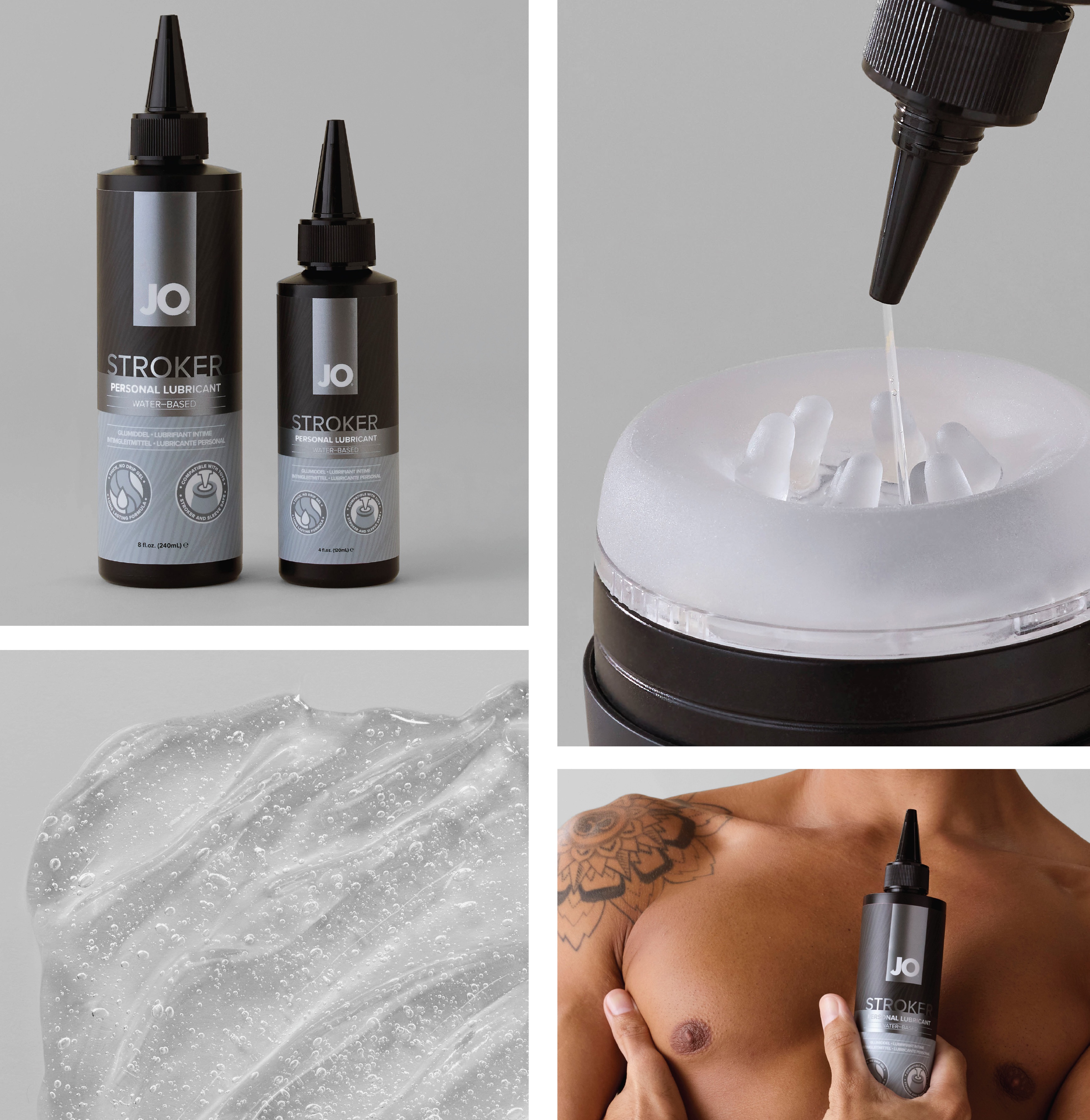 Гель на водной основе JO Stroker Lube для мастурбаторов 120 мл