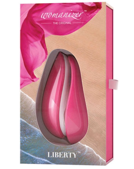Клиторальный стимулятор  Womanizer Liberty розовый