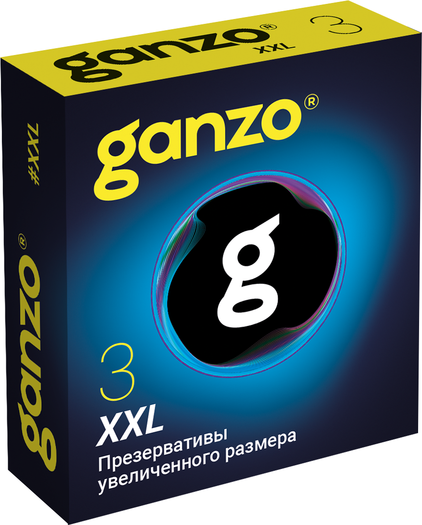 Презервативы увеличенные  GANZO XXL 3 шт